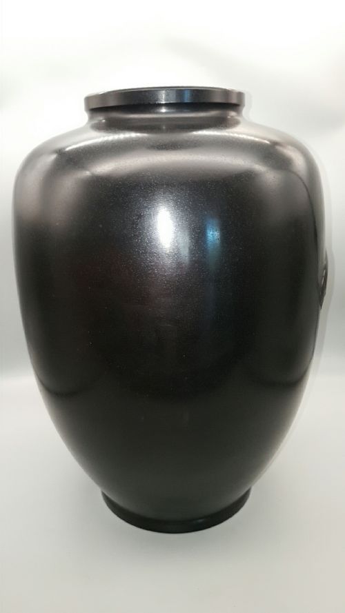 EXCELLENT JAPANESE ANTIQUE EARLY 20THC LARGE BRONZE VASE CARP SHIMADA GYOKUHO - ADDITIONAL PHOTO 6