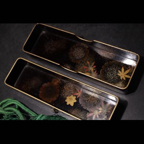BEAUTIFUL JAPANESE ANTIQUE EARLY 20THC LACQUER LETTER BOX FUBAKO - ADDITIONAL PHOTO 2