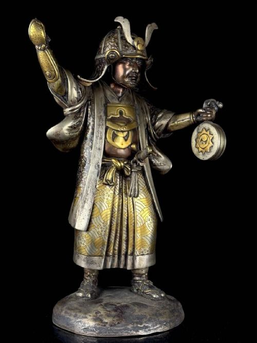 Magnificent Japanese Antique (Late 19thc) Bronze of Ōishi Yoshio