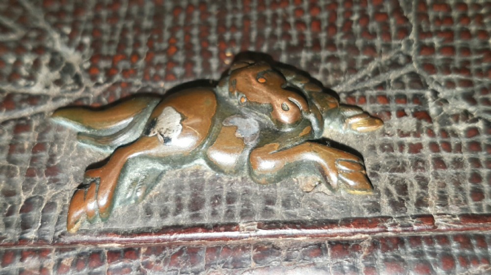 Japanese Meiji (19thC) Smoking Ensemble of Tobacco Pouch, Pipe and Pipecase View VIII