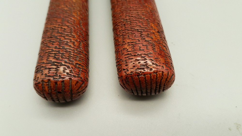 Beautiful Japanese Meiji (19thC) Woven Bamboo Pipecase and Silver/Bamboo Pipe View IV