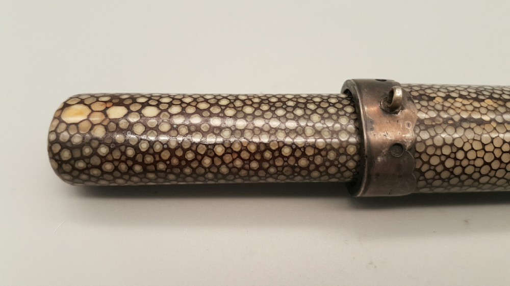 Rare Japanese Meiji (19thC) Shagreen Pipecase View IV