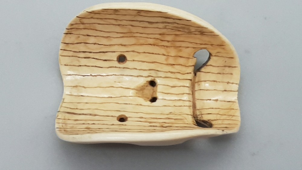 Japanese Edo Ivory Noh (Theatre) Mask Netsuke View IV