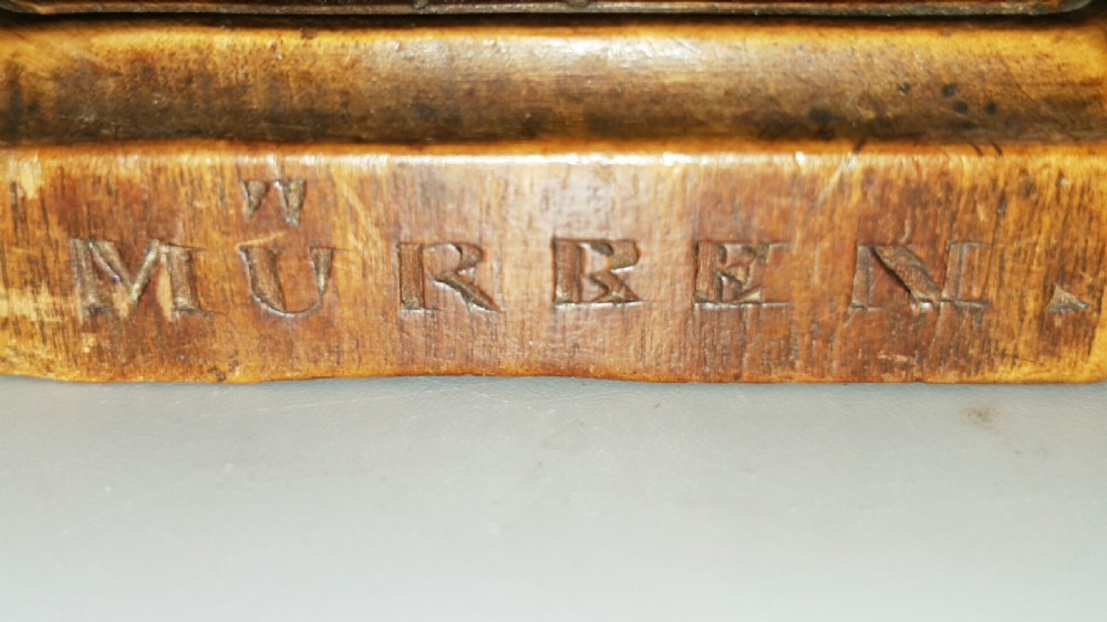 Rare Swiss 19th Century Treen (Walnut?) Figure Astride a Boot View VII