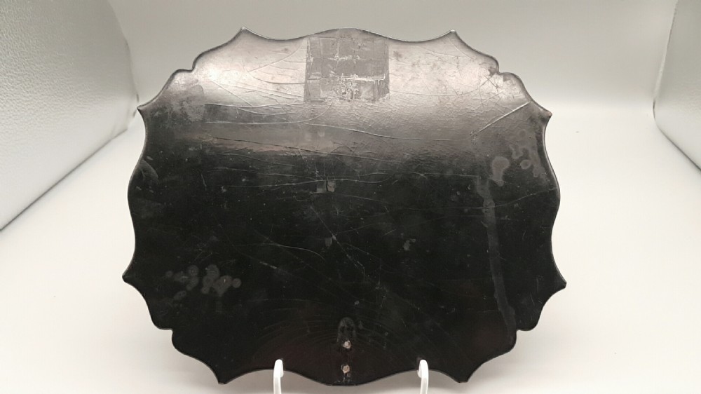 Beautiful 19th Century (Regency) Papier-Mâché Hand-Held Painted Lady’s Face Guard/Screen View V