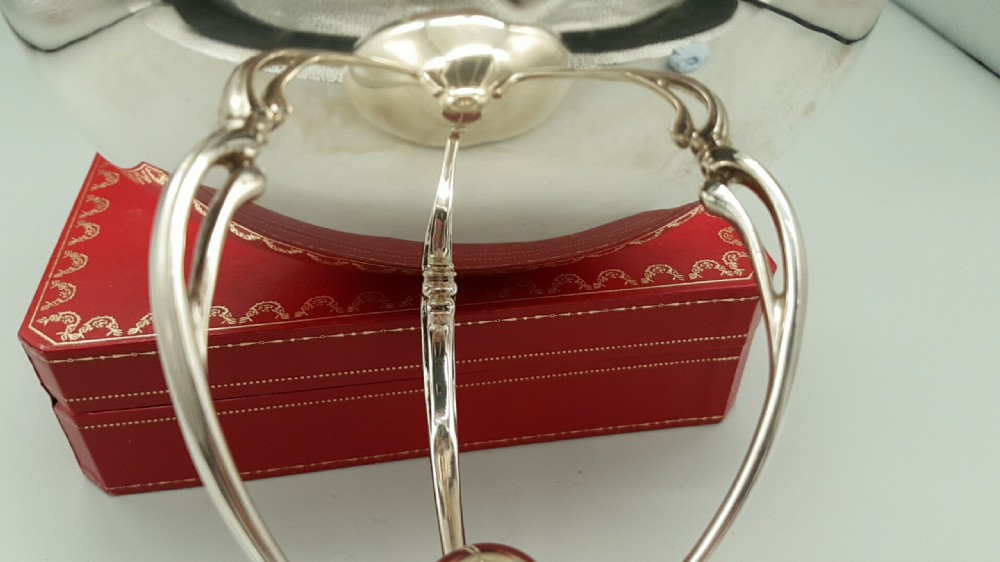 BEAUTIFUL ELEGANT ARTS & CRAFTS SILVER TAZZA. BIRMINGHAM 1906 BY PEARCE & SONS View IV