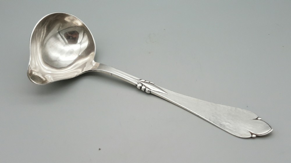 LOVELY VINTAGE SILVER SAUCE LADLE, DANISH 830, 56G, DANSK GULDINDUSTRI-RANDERS 1948-1958