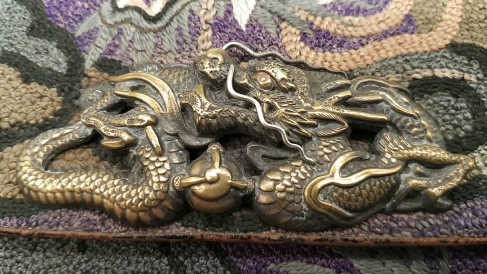 Japanese Meiji Tobacco Smoking Set with Dragon Decoration View VIII