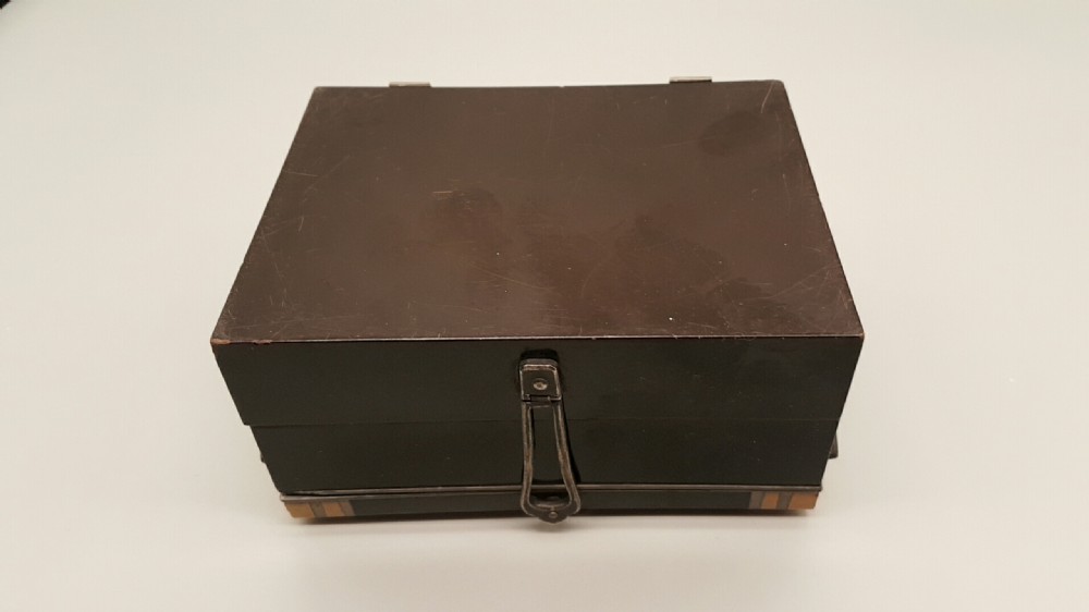 Attractive Japanese Art Deco Black Lacquer Jewellery Casket View VII