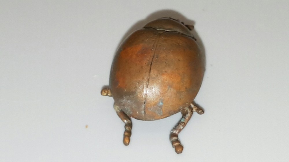 Charming Meiji Japanese Miniature Bronze Ladybird View III