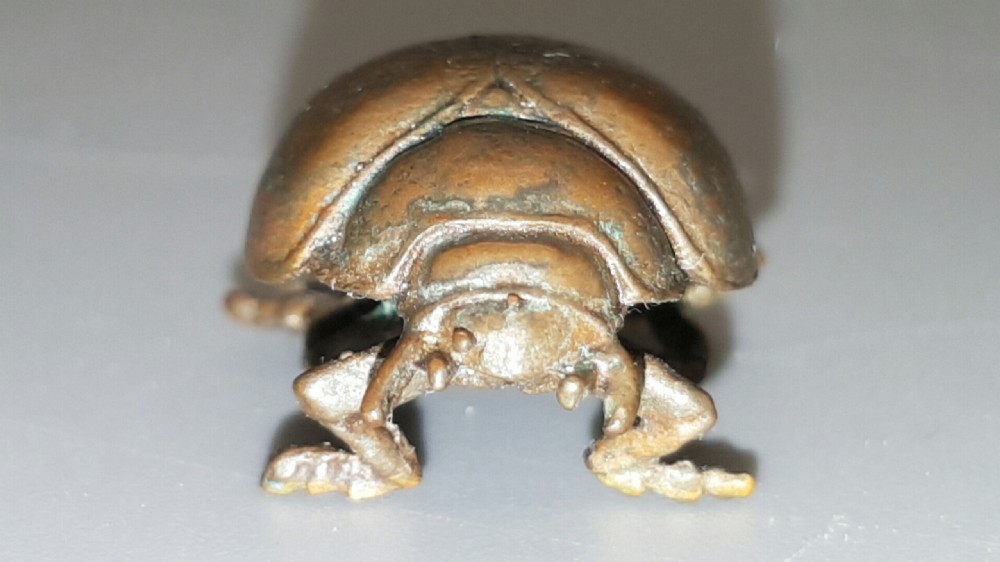 Charming Meiji Japanese Miniature Bronze Ladybird View IV