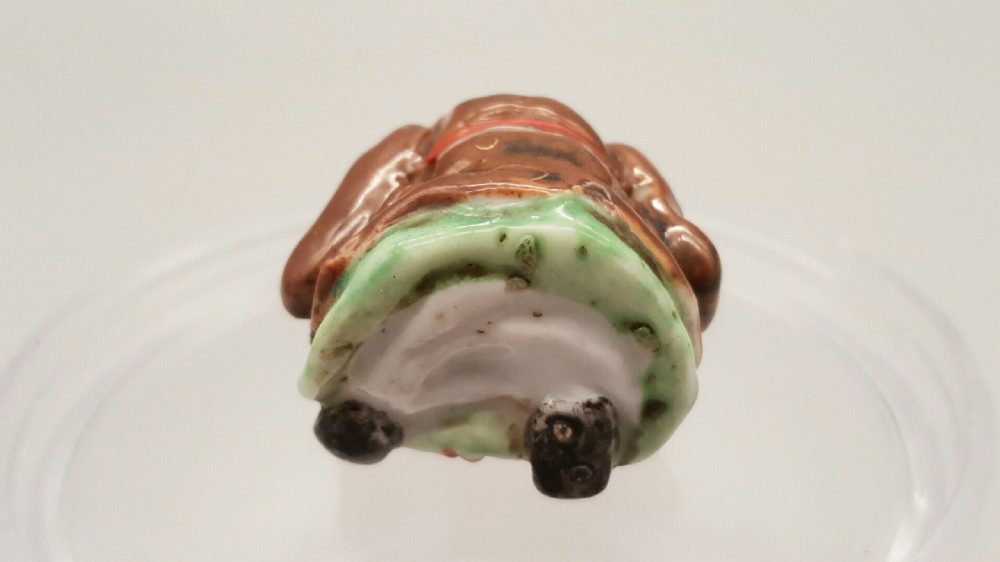 Japanese Meiji Porcelain Kutani Netsuke of Fukurokuji View VI