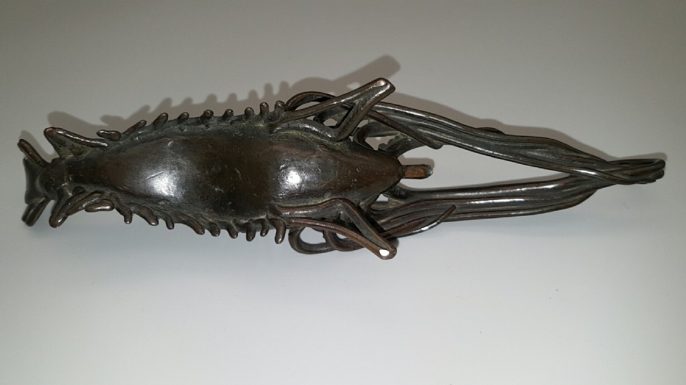 Japanese Meiji (19thC) Bronze Shrimp Water Dropper View IV