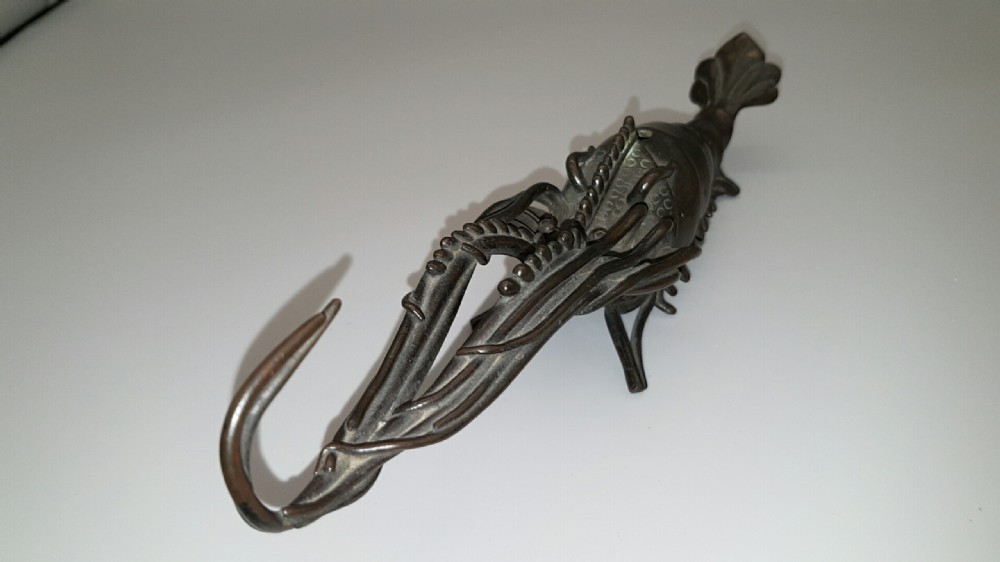 Japanese Meiji (19thC) Bronze Shrimp Water Dropper View V