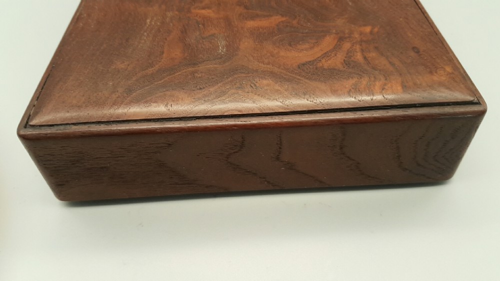 Rare Japanese Meiji (19thC) Mulberry Wood Writing Box (Suzuri-bako) View VIII