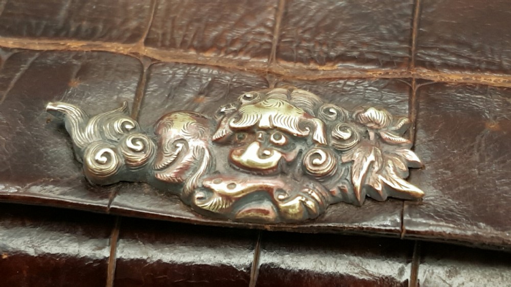 Japanese Edo (mid-19thC) Smoking Set of Pipecase & Tobacco Pouch View IV