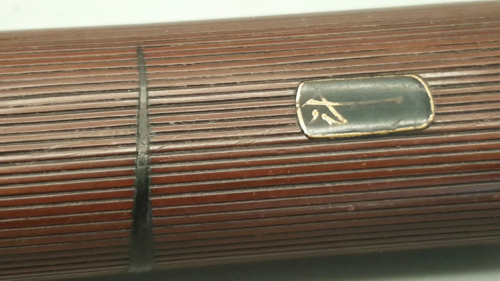 Japanese Meiji (19thC) Rattan & Lacquer Pipecase (Kiseruzutsu) View V