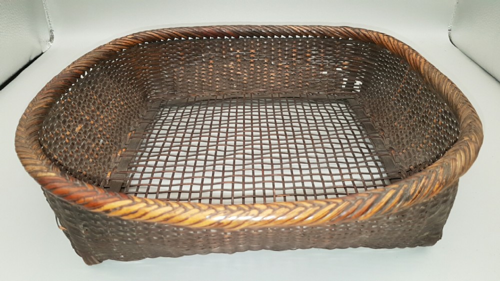 Japanese Vintage Showa Knitting Basket