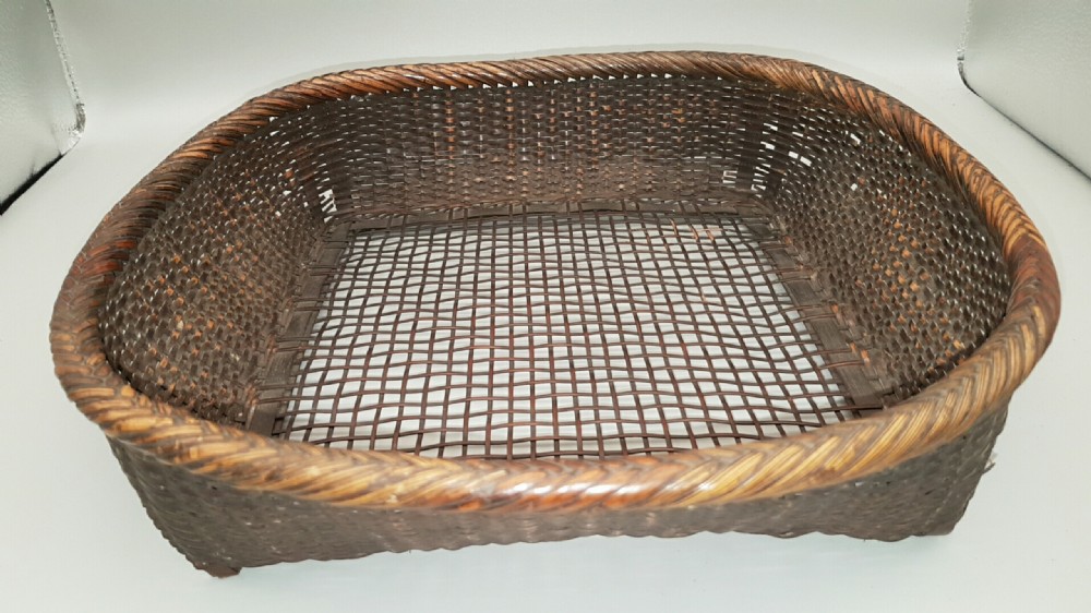 Japanese Vintage Showa Knitting Basket View II