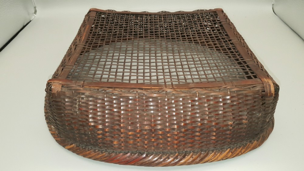 Japanese Vintage Showa Knitting Basket View V
