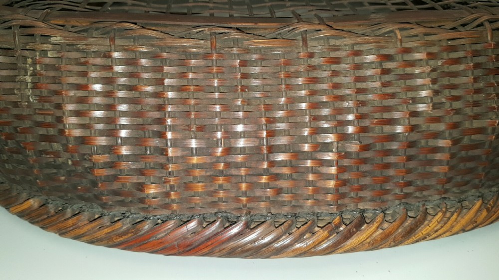 Japanese Vintage Showa Knitting Basket View VI