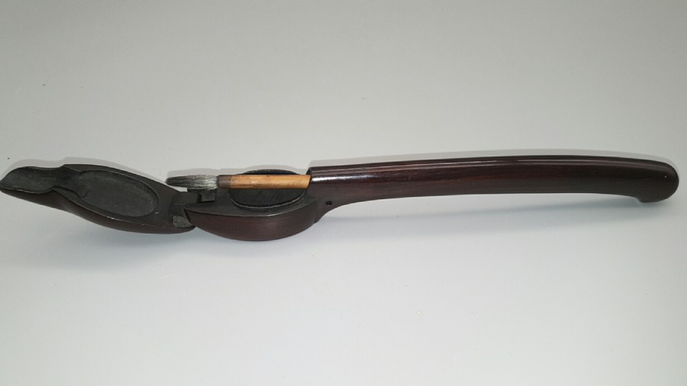 Rare Japanese Meiji (19thC) Karaki (Rosewood?) Yatate  View III