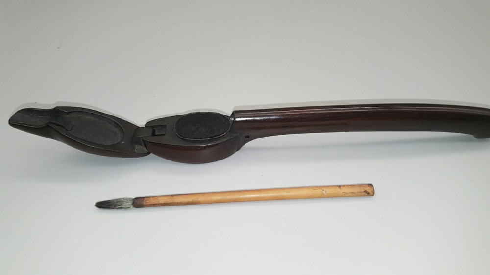 Rare Japanese Meiji (19thC) Karaki (Rosewood?) Yatate  View IV