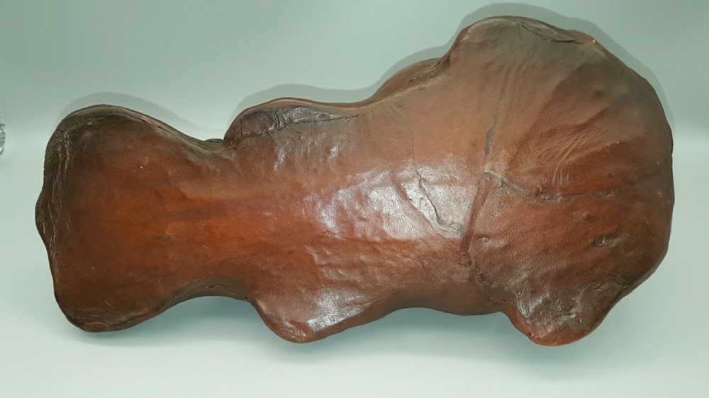 Charming Antique Leather Hippopotamus as Sold by Liberty of London View V