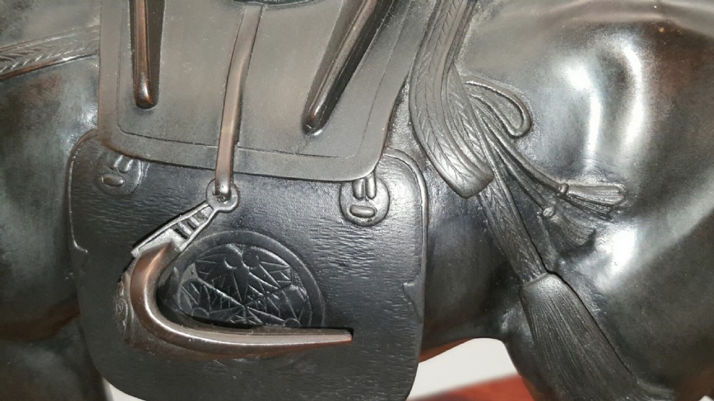 Superb Japanese Meiji (19thC) Bronze Statue (Okimono) of the Shogun’s Horse by the Maruki Company View VII