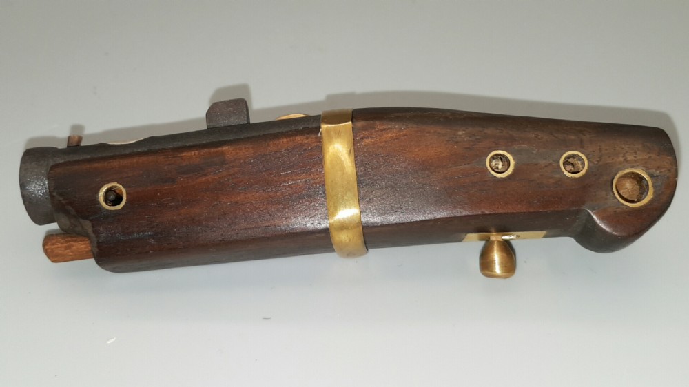 Japanese Late Edo Period Miniature Teppo Matchlock (Tanegashima) Pistol View III