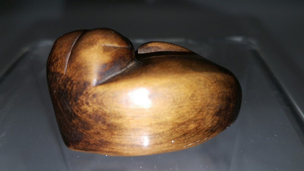 Japanese Edo (19thC) Boxwood Puppy Netsuke View II