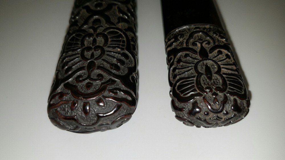 Rare Japanese Meiji (19thC) Black Lacquered Pipecase (Kiseru-sitzu) View VI
