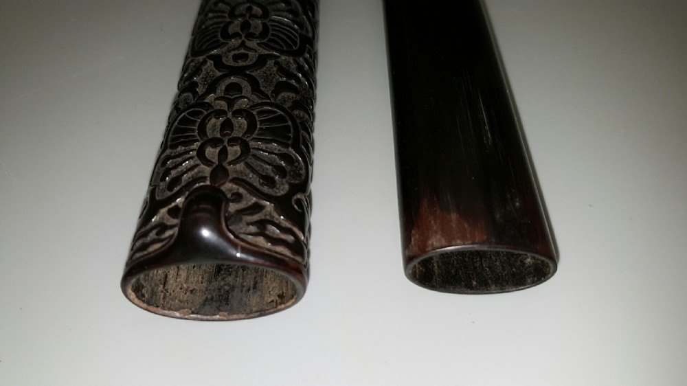 Rare Japanese Meiji (19thC) Black Lacquered Pipecase (Kiseru-sitzu) View VII