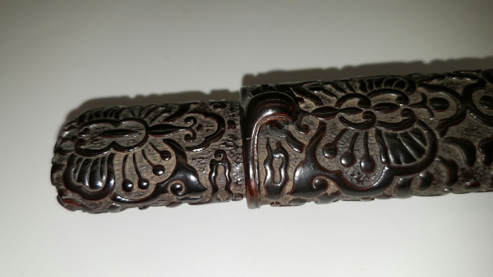 Rare Japanese Meiji (19thC) Black Lacquered Pipecase (Kiseru-sitzu) View VIII