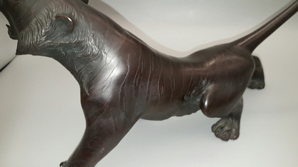 Superb Japanese Meiji (late 19thC) Bronze Tiger View IV