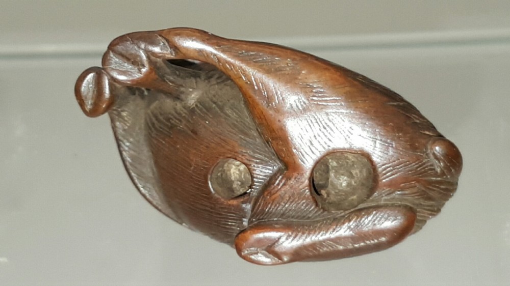 Lovely Japanese Edo (19thC) Boxwood Netsuke of a Goat View VI