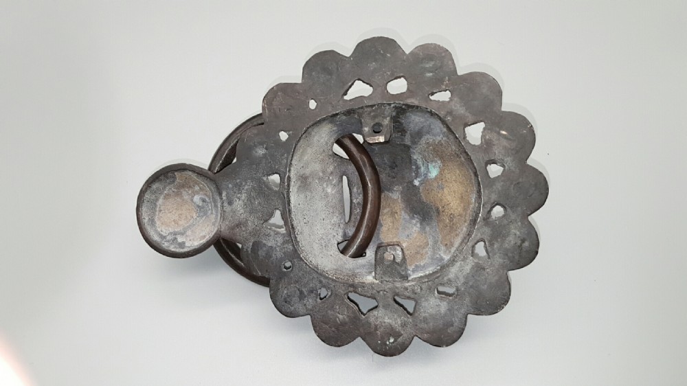 Antique (19thC) Chinese Stylised Lion Bronze Door Knocker View IV