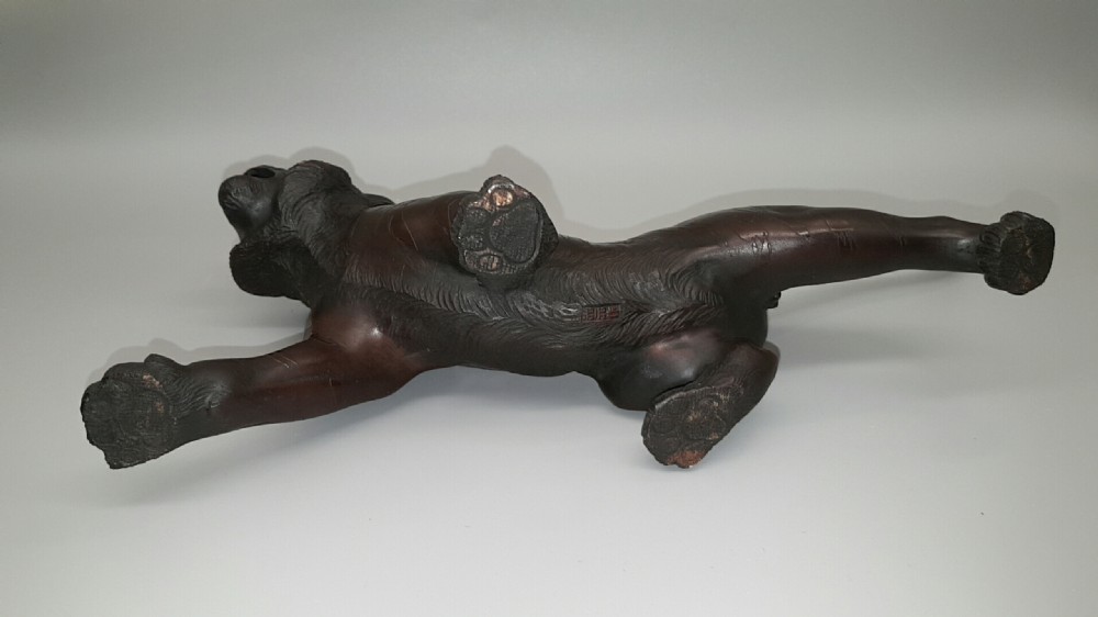 Superb Japanese Meiji (late 19thC) Bronze Tiger by Mitsumoto Omori (Kogetsu) View V