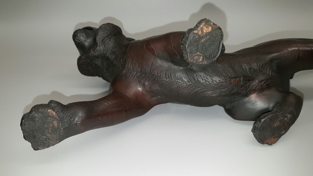 Superb Japanese Meiji (late 19thC) Bronze Tiger by Mitsumoto Omori (Kogetsu) View VI