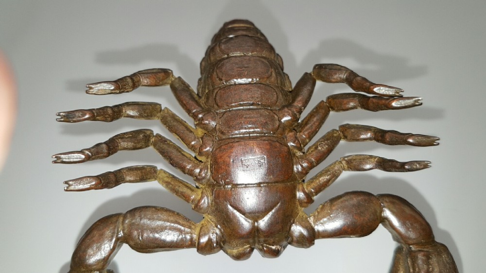 Rare Japanese Meiji (early 20thC) Articulated (Jizai) Bronze Scorpion View VII