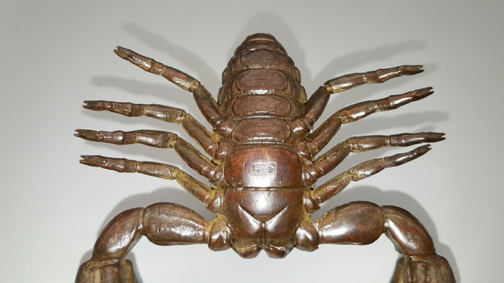 Rare Japanese Meiji (early 20thC) Articulated (Jizai) Bronze Scorpion View VIII