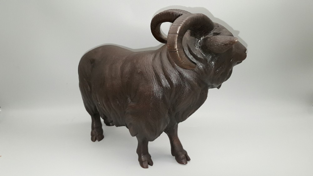 Superb Japanese Meiji (early 20thC) Bronze Ram, Signed View III
