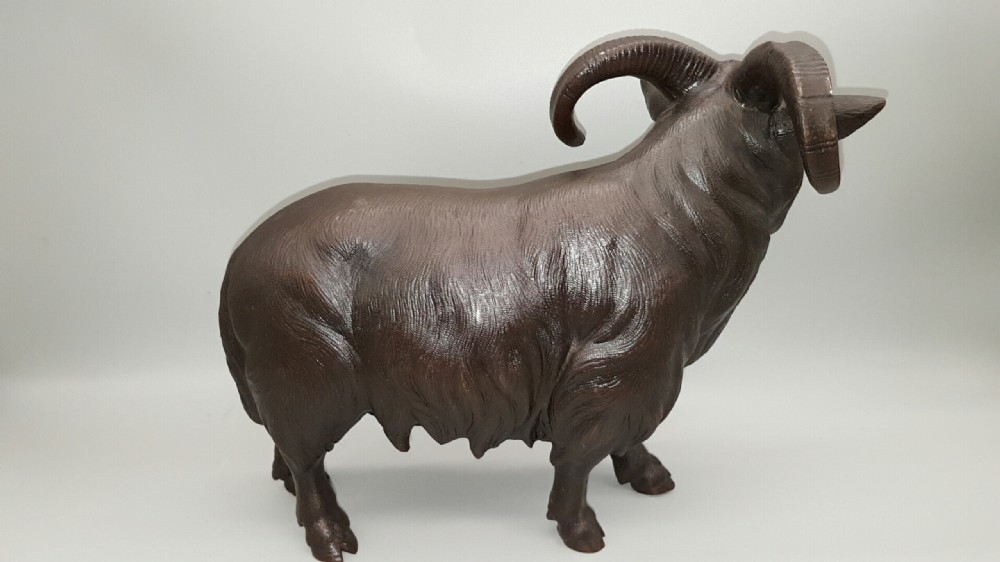 Superb Japanese Meiji (early 20thC) Bronze Ram, Signed View IV