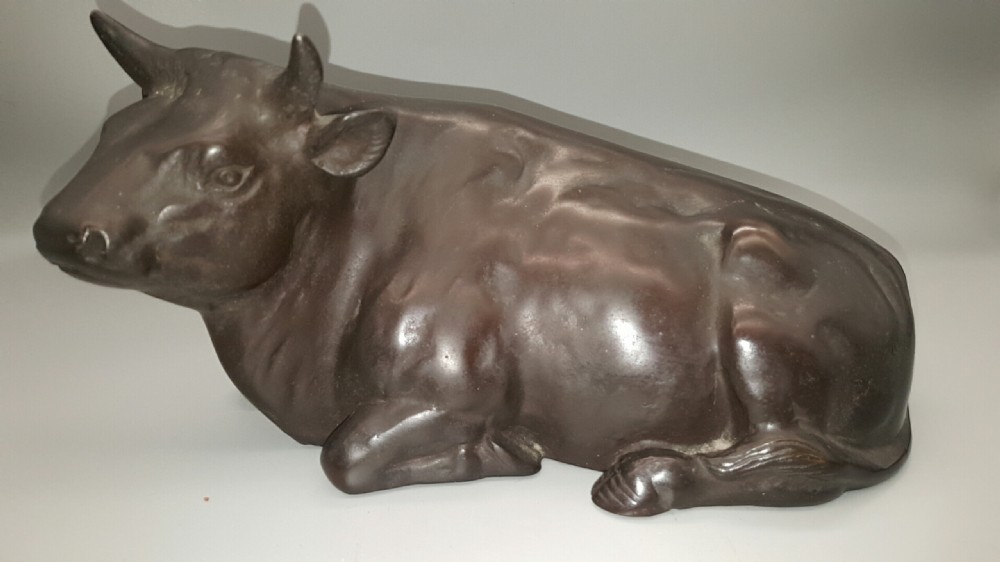 Fine Japanese Meiji (early 20thC) Bronze Cow