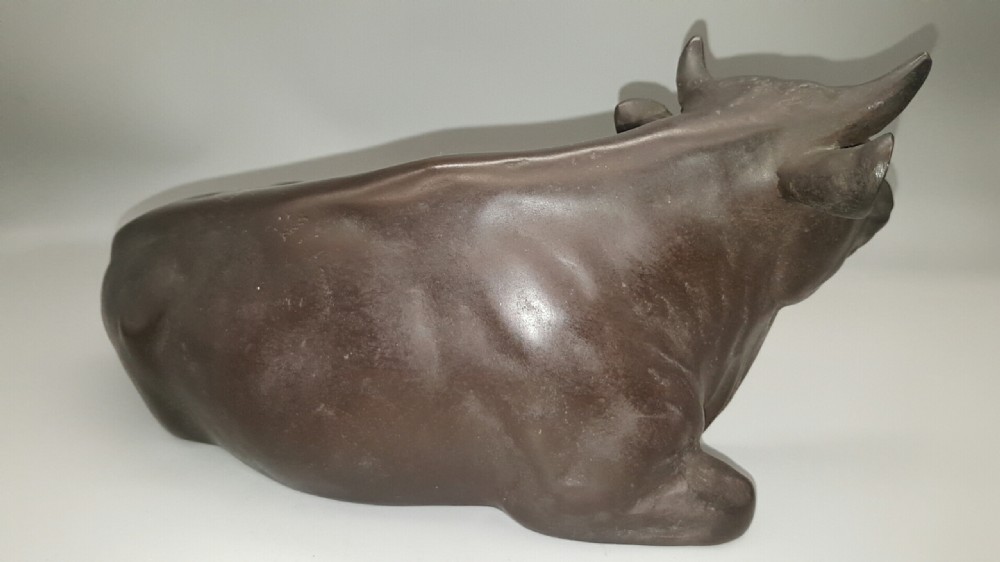 Fine Japanese Meiji (early 20thC) Bronze Cow View II