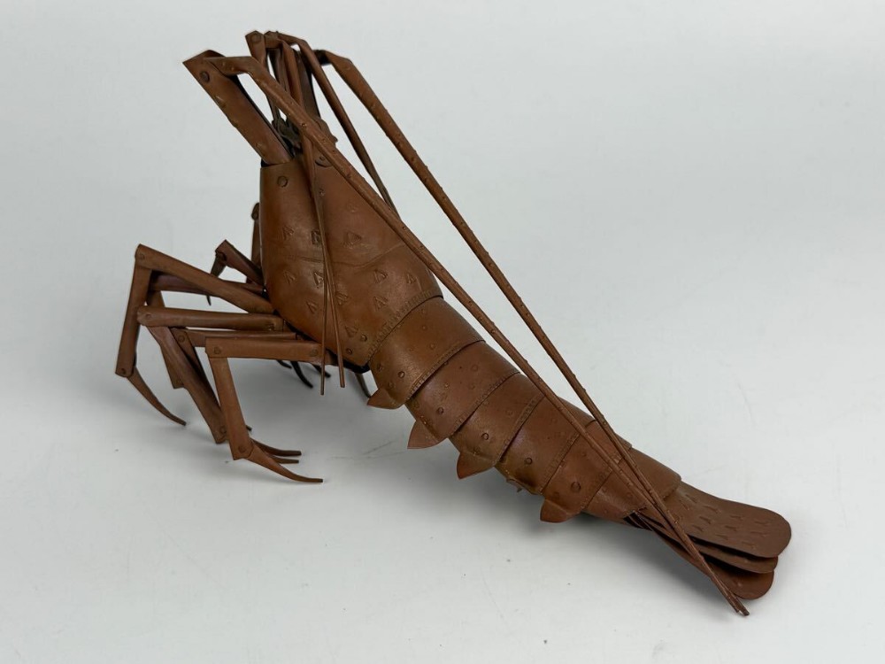 Superb Japanese Meiji (early 20thC) Copper Articulated (Jizai) Lobster, Souyuki Myochin