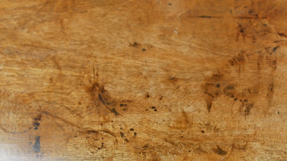 A nineteenth-century William IV mahogany fold-over tea table featuring reeded turned legs and a polished timber surface. View VIII