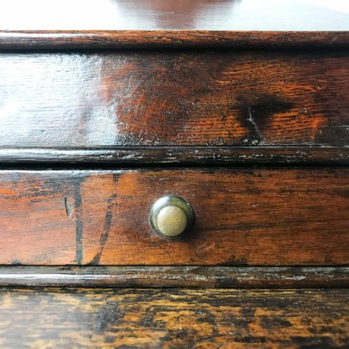 GEORGIAN OAK HANGING SALT OR CANDLE BOX - ADDITIONAL PHOTO 13