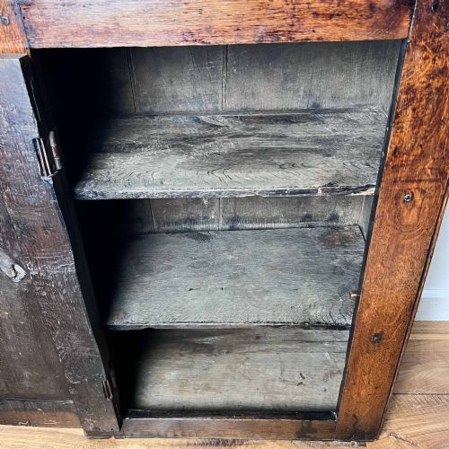 18TH CENTURY OAK WALL CUPBOARD - ADDITIONAL PHOTO 11