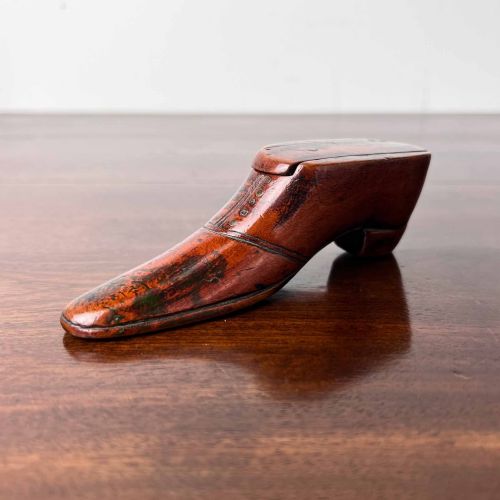 GEORGIAN TREEN SHOE SNUFF BOX - ADDITIONAL PHOTO 1